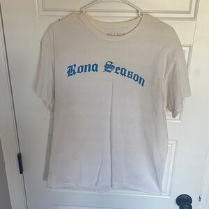Nelk Boys White Short-Sleeve 'Rona Season' Graphic Tee